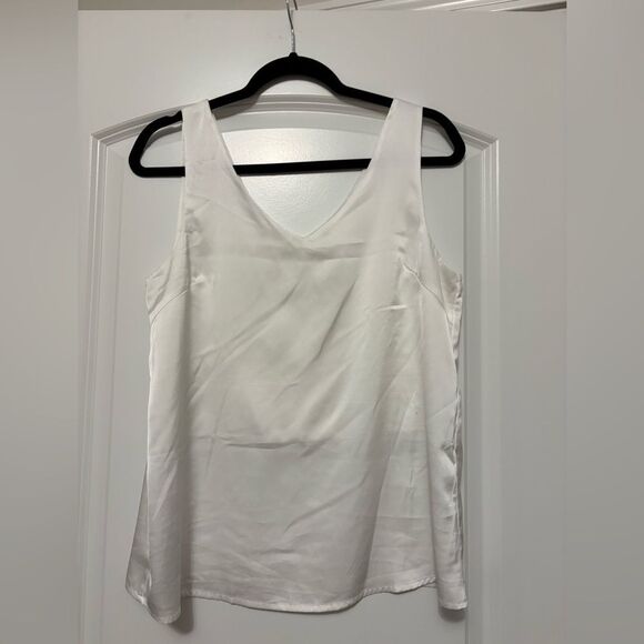 Ekouaer Tops - Elegant White Sleeveless Top